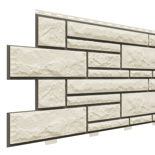 Фасадная панель Доломит, Брусчатка Доломит Слоновая кость (3м) купить в Сухом Логу