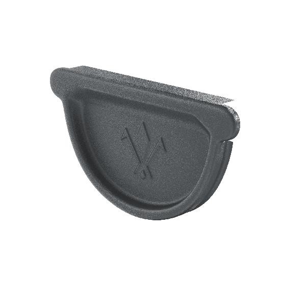 Водосток Aquasistem, Система 125/90 - Заглушка желоба универсальная с резиновым уплотнителем RR 23 Маренго matt купить в Сухом Логу