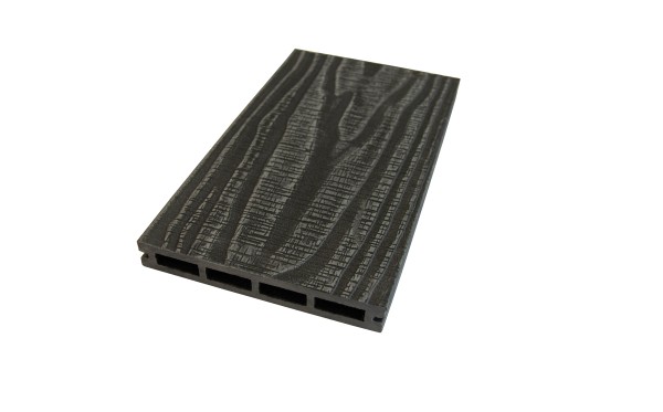 Террасная доская ДПК NanoWood Nature 3D (20мм) пустотелая Графит купить в Сухом Логу