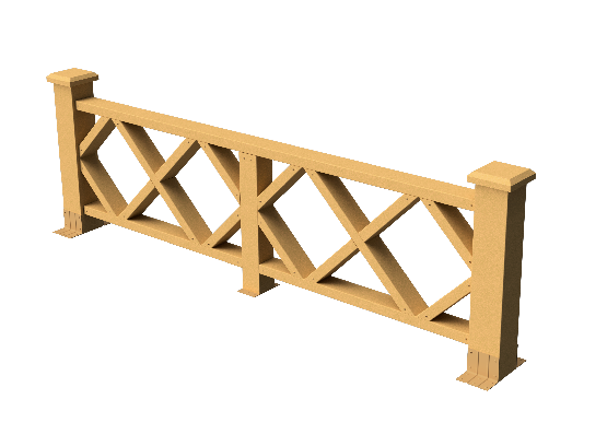 Ограждения декоративное ДПК GRINDERDECO Миллениум песчаник купить в Сухом Логу