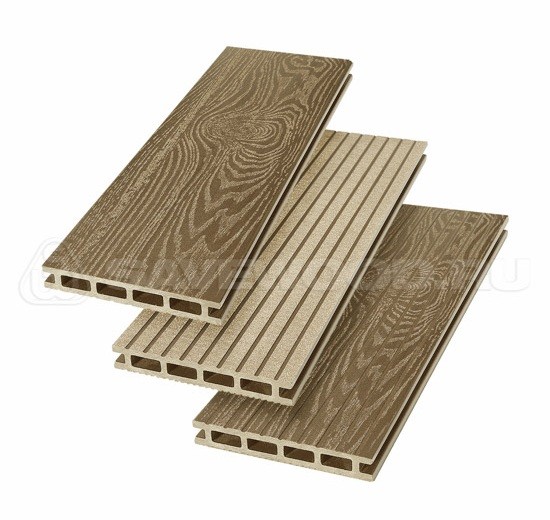 Террасная доска из ДПК SW Carpinus (T) — двухсторонняя тик купить в Сухом Логу
