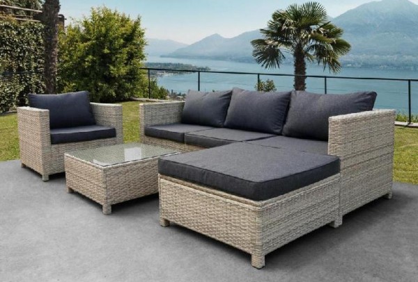 Комплект мебели AFINA плетеной из иск. ротанга YR821G Grey/Grey купить в Сухом Логу