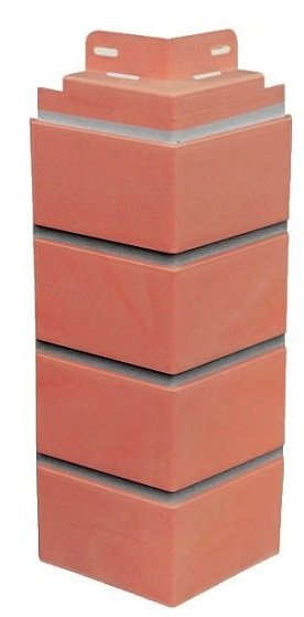 Угол к фасадной панели SteinDorf Кирпич красный с прокрашенными швами купить в Сухом Логу