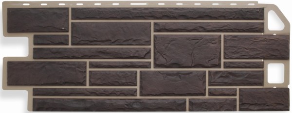 Цокольный сайдинг альта-профиль - коллекция "камень", жжёный купить в Сухом Логу
