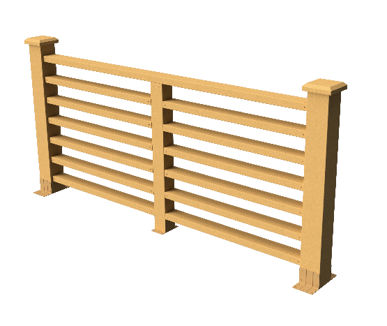 Ограждения декоративное ДПК GRINDERDECO Марсело песчаник купить в Сухом Логу