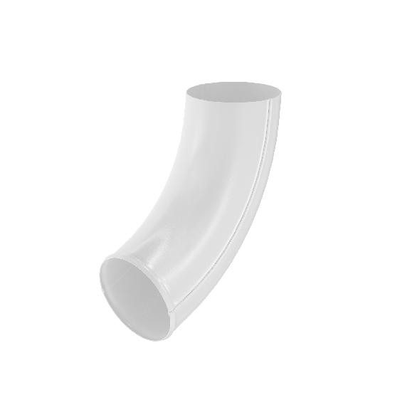 Водосток Aquasistem, система 125x90 - Отвод трубы RR 20 Мраморно-белый купить в Сухом Логу