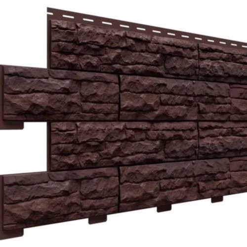 Фасадная панель Скалистый риф Премиум Каштан купить в Сухом Логу