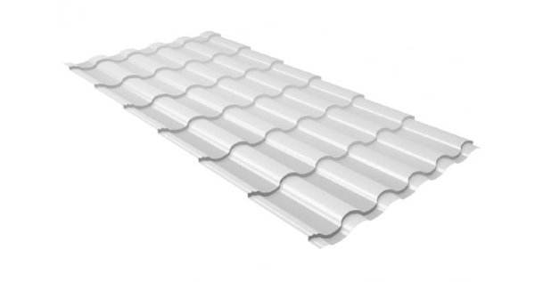 Металлочерепица кредо 0,5 Satin RAL 9003 сигнальный белый купить в Сухом Логу