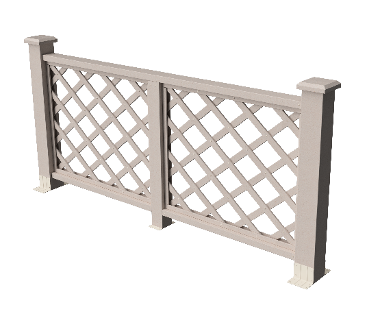 Ограждения декоративное ДПК GRINDERDECO Ламбет выбеленый дуб купить в Сухом Логу