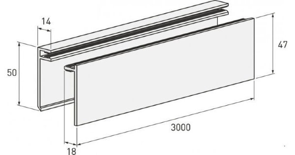 Планка финишная светлая купить в Сухом Логу