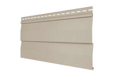 Виниловый сайдинг Tecos - корабельный брус, бежевый 