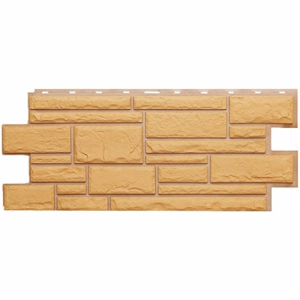 Фасадная панель Техоснастка, Камень Дикий, Бежевый купить в Сухом Логу