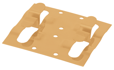 Кляймер рядный Grinder для монтажа наличника бежевый