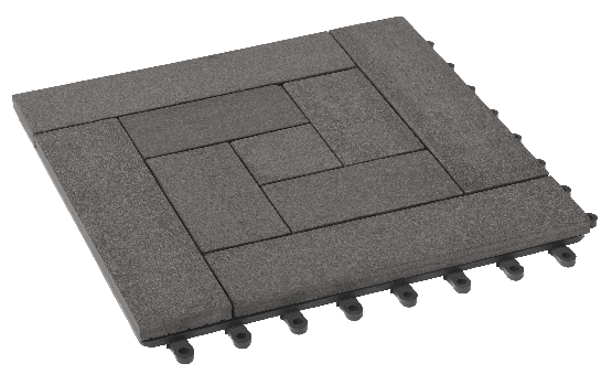 Модульный паркет ДПК GRINDERDECO Люкс 10 Серый базальт купить в Сухом Логу