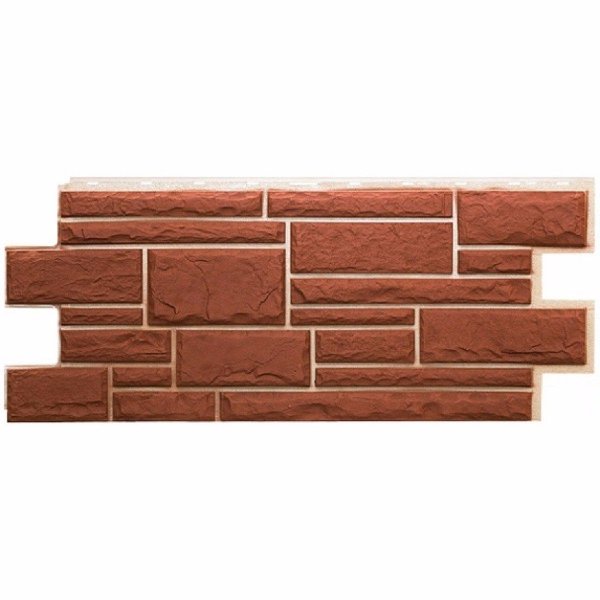 Фасадная панель Техоснастка, Камень Дикий, Коричневый купить в Сухом Логу