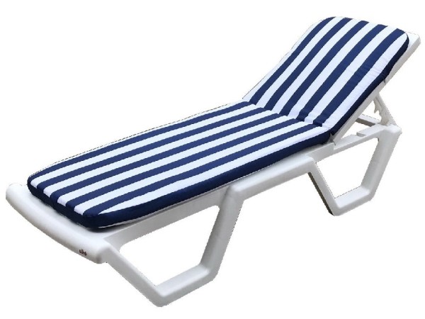 Матрас для шезлонга TWEET Синие белые полоски купить в Сухом Логу