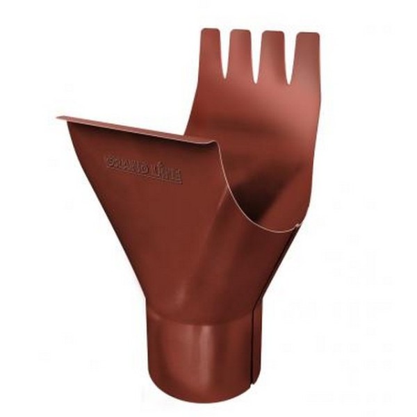 Водосток Grand Line 125x90 – Воронка желоба RAL 8004 купить в Сухом Логу