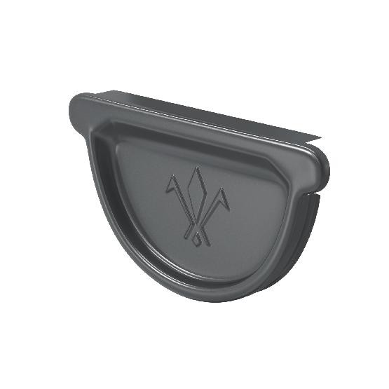 Водосток Aquasistem, система 150/100 -  Заглушка универсальная с резиновым уплотнителем RAL 7024 Тёмно-серый купить в Сухом Логу