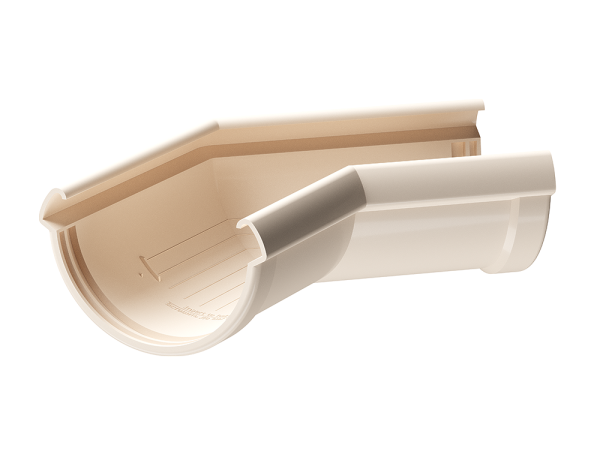 Угол желоба 135° Docke Lux ПВХ Латте купить в Сухом Логу