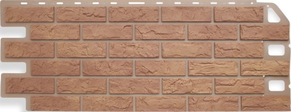 Фасадная панель Цокольный сайдинг Альта-профиль - коллекция "кирпич", кирпич бежевый купить в Сухом Логу