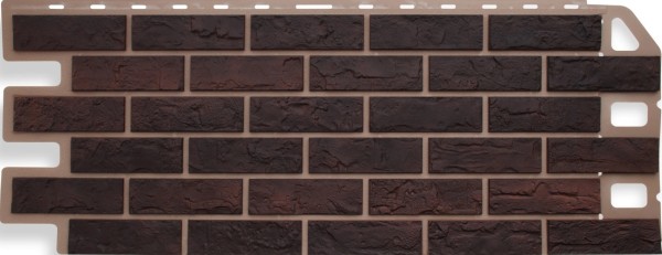Фасадная панель Цокольный сайдинг Альта-профиль - коллекция "кирпич", кирпич жженый купить в Сухом Логу