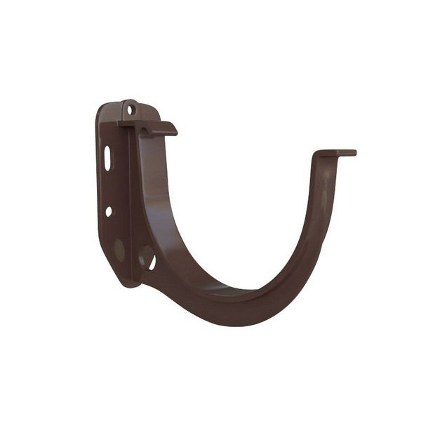 Водосток Альта-Профиль ПВХ – Кронштейн желоба водосточный (коричневый) купить в Сухом Логу