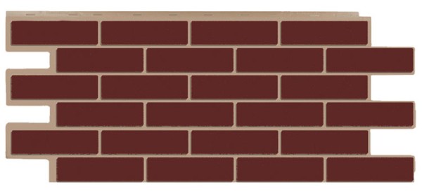 Фасадная панель T-Сайдинг - Кирпич Модерн Коричневый купить в Сухом Логу