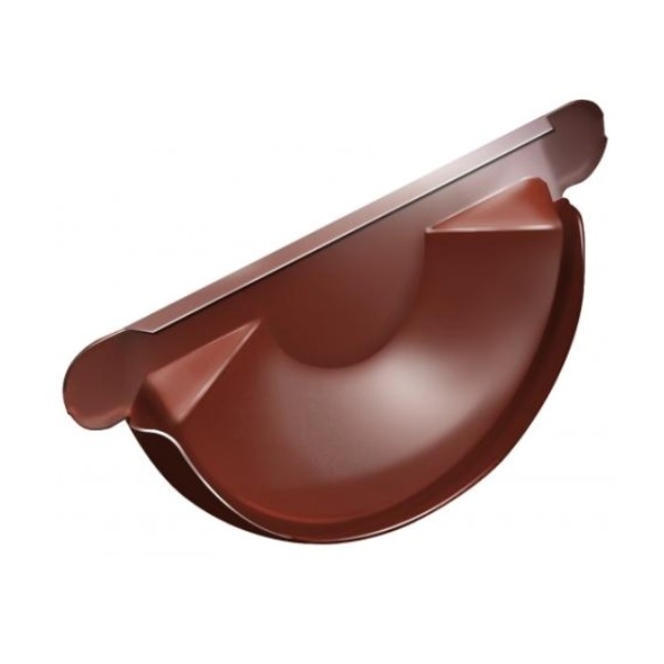 Водосток Grand Line 125x90 – Заглушка желоба RAL 8004 купить в Сухом Логу