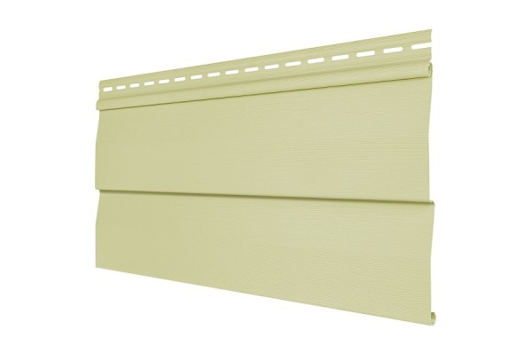 Виниловый сайдинг Tecos - корабельный брус, светло-желтый  купить в Сухом Логу