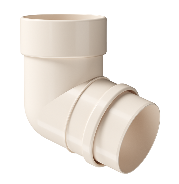 Колено 72˚ Docke Lux ПВХ Латте купить в Сухом Логу
