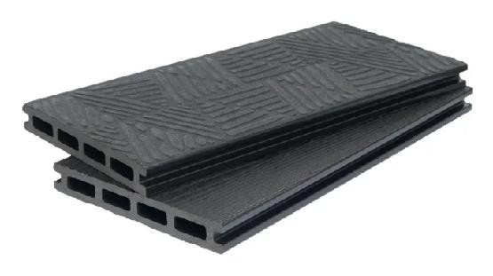 Террасная доска ДПК POLIVAN GROUP 3D+3D NEW пустотелая двухсторонняя DENPASAR Чёрный купить в Сухом Логу