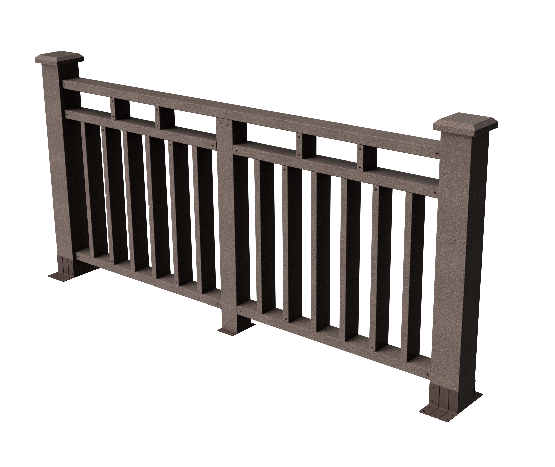 Ограждения декоративное ДПК GRINDERDECO Европа венге купить в Сухом Логу