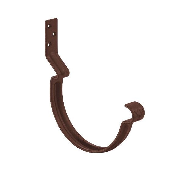 Водосток Aquasistem, Система 125x90 -  Крюк крепления желоба короткий RAL 8017 Коричневый matt купить в Сухом Логу