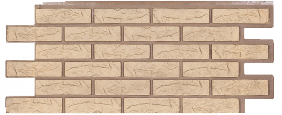 Фасадная панель Техоснастка, Лондон Брик, Желтый купить в Сухом Логу