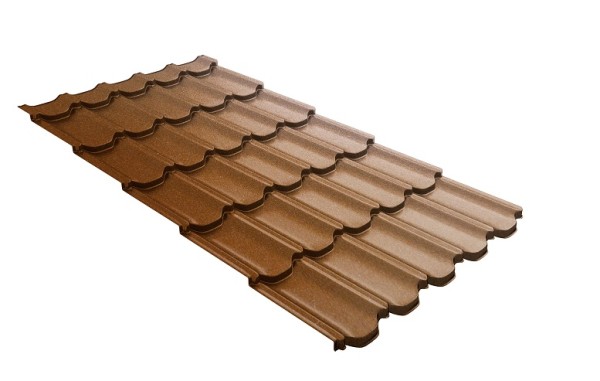 Металлочерепица квинта плюс с 3D резом 0,5 Quarzit Cuprum Steel купить в Сухом Логу