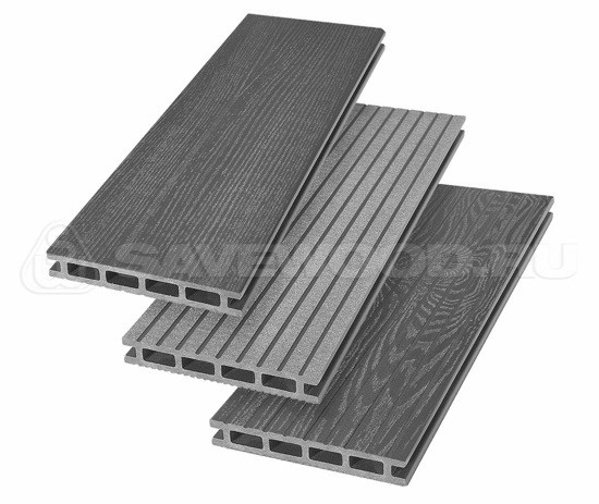 Террасная доска из ДПК SW Carpinus (R) — двухсторонняя графит купить в Сухом Логу
