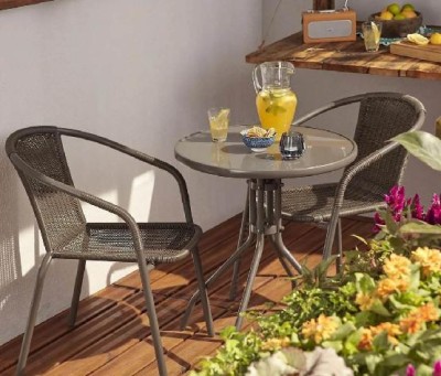 Комплект плетеной мебели AFINA из иск. ротанга Асоль-7 TLH-037B/TLH-060 brown-2pcs