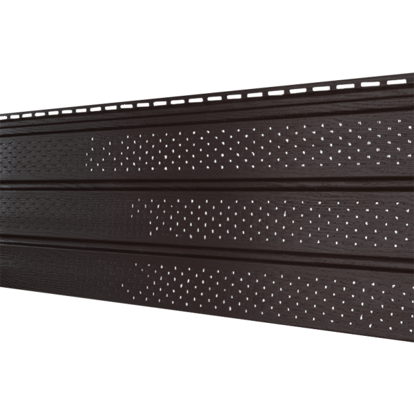 Софит Ю-Пласт Классический, с полной перфорацией коричневый купить в Сухом Логу