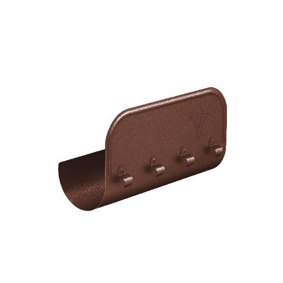 Водосток Aquasistem, Система 125x90 - Ограничитель перелива прямой RAL 8017 Коричневый matt купить в Сухом Логу