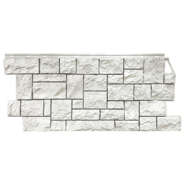 Фасадная панель FineBer, Камень Дикий, Жемчужный купить в Сухом Логу