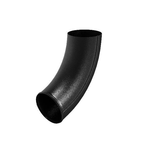 Водосток Aquasistem, система 125x90 - Отвод трубы RAL 9005 Чёрный купить в Сухом Логу