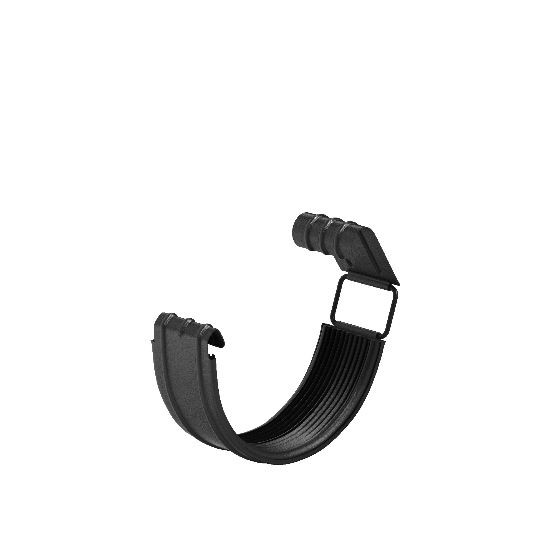 Водосток Aquasistem, система 125x90 - Соединитель желоба с резиновым уплотнителем RAL 9005 Чёрный купить в Сухом Логу