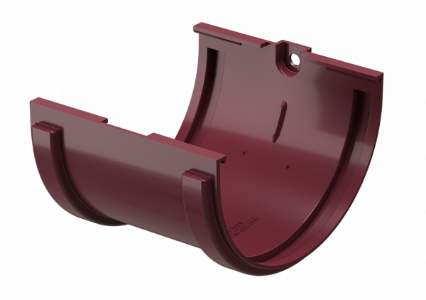 Соединитель желобов ПВХ Docke STANDART красный купить в Сухом Логу