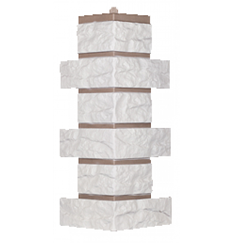 Угол T-Сайдинг-Кирпич Лондон Брик Белый купить в Сухом Логу