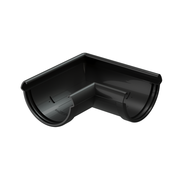 Угол желоба 90° Docke Lux ПВХ - Карбон купить в Сухом Логу