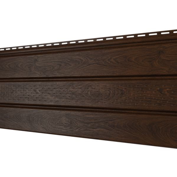 Софит Ю-Пласт перфорация по центру, Орех тёмный купить в Сухом Логу