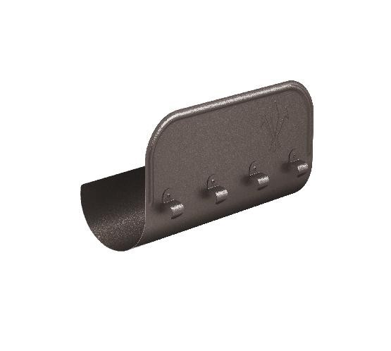 Водосток Aquasistem, Система 125x90 - Ограничитель перелива прямой RR 32 Тёмно-коричневый matt купить в Сухом Логу