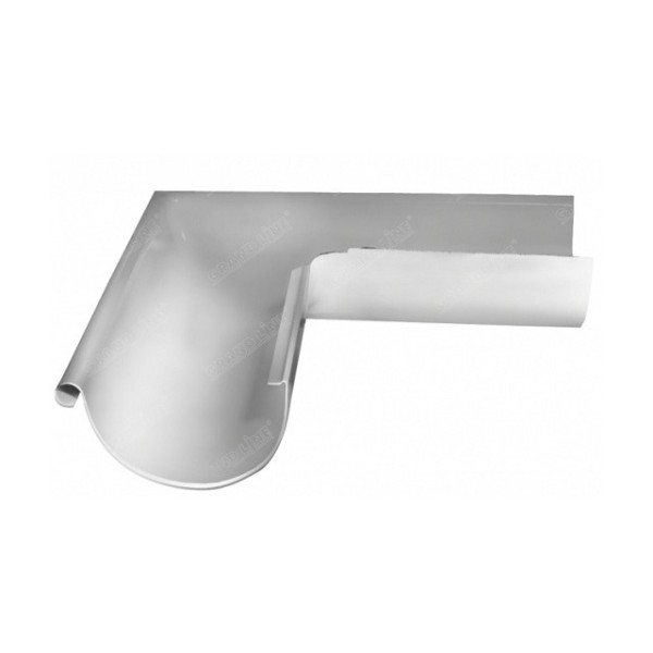 Водосток Grand Line 125x90 – Угол наружный 90° RAL 9003 купить в Сухом Логу