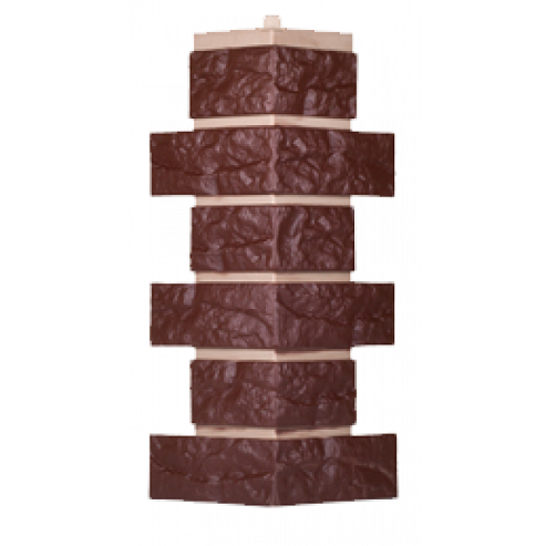 Угол T-Сайдинг-Кирпич Лондон Брик Коричневый купить в Сухом Логу