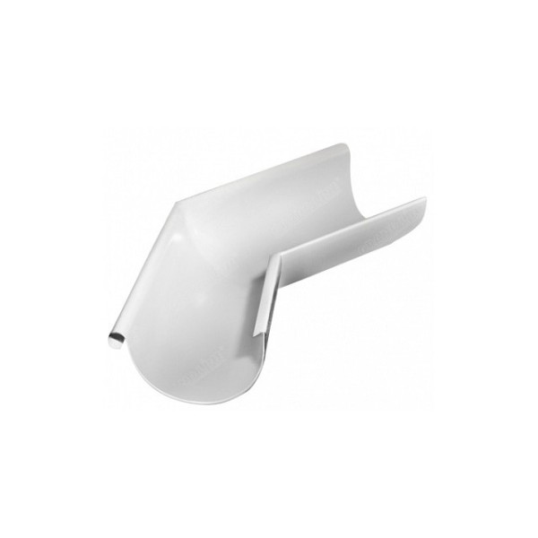 Водосток Grand Line 125x90 – Угол наружный 135° RAL 9003 купить в Сухом Логу